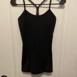 Lululemon black Power Y Tank